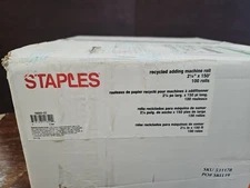 Recycled Adding Machine Rolls 2 1/4 X 150 Ft. 100 Count.