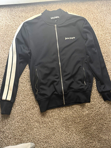 Palm Angels Classic Logo Track Jacket Black/White Size S