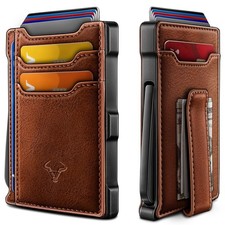 Men Wallet-Slim Money Clip Wallet Metal Card Case With Pop up Access 9 Cards ...