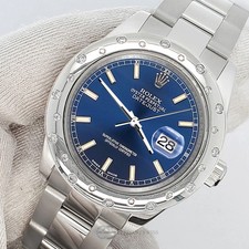 Rolex Datejust 31mm Blue Index Custom Domed VS Scattered Diamond Bezel 178240