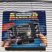 Irwin Blue Barcode Battler Electronic Card Battle System! Works! With Cards!