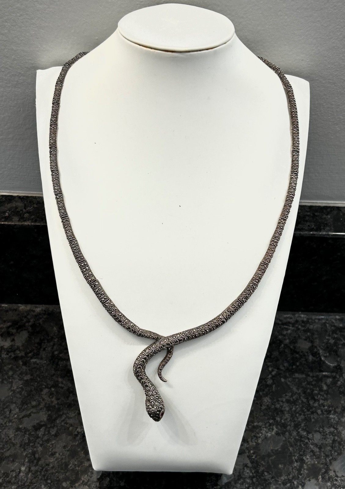 Artisan Sterling Silver Marcasite Ruby Articulate… - image 3