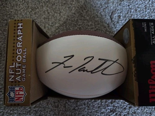 Fran Tarkenton Signed auto PSA COA NFL Mini Wilson Football HOF VIKINGS GIANTS