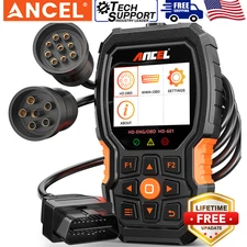 Full System Diesel Truck Diagnostic Scanner Scan Tool OBD2 Code Reader ABS SRS