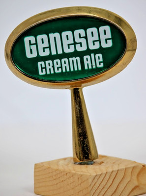 1950s Genesee Cream Ale Metal Tap Knob Vintage Rochester NY Beer Handle Rare
