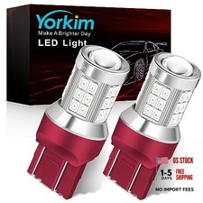 led bulb red, 7440 bulb red 7444na led with Projector 7443 Red pack of 2