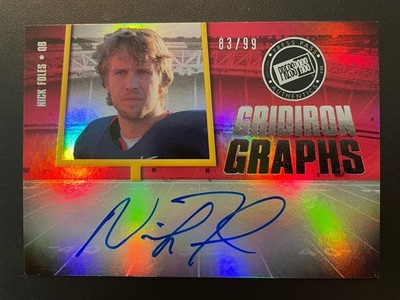 Nick Foles signed 2012 Press Pass GRIDIRON GRAPHS Silver 83/99 Rookie Auto Card