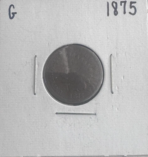 1875 Indian Head Cent | 90% Copper | Better Date | Classic U.S. Coin