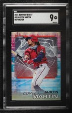 2021 Bowman's Best Refractor Austin Martin #51 SGC 9 MINT 0r49