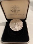 American silver dollar eagle coin in its presentation box 1991 — photo 4
