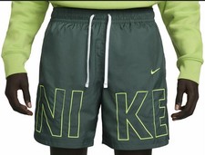 Nike Woven Flow Shorts Men's Green FJ1653 309 Size S  sport Athletic