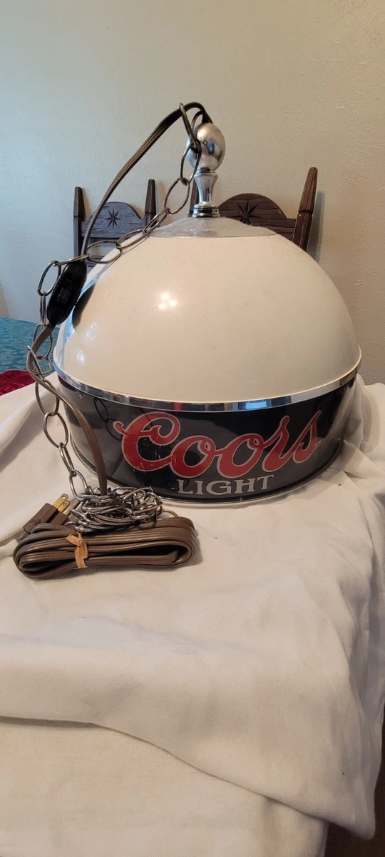 COORS Pool Table Light Indiana Collectible COORS Signs & Tins for