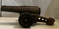 VINTAGE BIG-BANG TOY 60MM CANNON-CAST IRON CONESTOGA CO - Nice BR