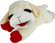 MultiPet Lambchop Plush Dog Toy 24" with Squeaker Jumbo
