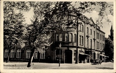Postcard Bitterfeld in Saxony Anhalt, hotel Dering, street view,... - 4781293