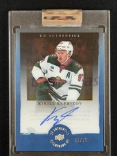 2023-24 UD Clear Cut #UDI-KK Kirill Kaprizov Ionix Authentics Blue #/25