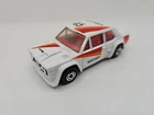 Lesney Matchbox Fiat Abarth No 9 White W/ Red Orange England Clean
