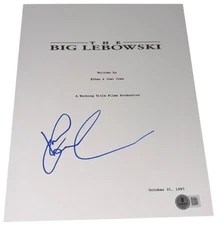 John Goodman Signed Autograph The Big Lebowski Movie Script Screenplay Beckett