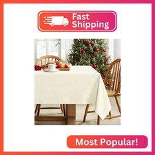 DWCN Rectangle Tablecloth - 54 x 80 Inch - Waterproof Stain and Wrinkle Resistan