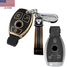 Smart Car Key Shell Case Keychain For Mercedes-benz Remote Key Fob Cover