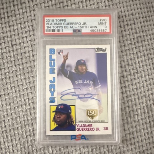 2019 Topps 1984 Autograph Rookie #84A-VG 150th PSA 9 Guerrero Jr. Blue Jays