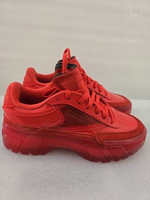 Reebok Club C Cardi Junior Casual Size 4 Instinct Red Sneakers FZ4939 (G2)