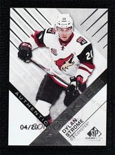 2016-17 SP Game Used Authentic Rookies 4/20 Dylan Strome #113 7ez
