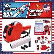 MX5500 Price Tag Gun Kit with 5500 Labels 3 Ink Rollers, 8-Digit Retail