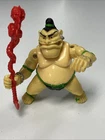 Vtg 1991 TMNT Teenage Mutant Ninja Turtle Tattoo Sumo Figure & Staff  No Tattoos