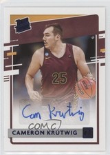2021 Panini Chronicles Draft Picks Blue 31/75 Cameron Krutwig #RR-CKR Auto pe8