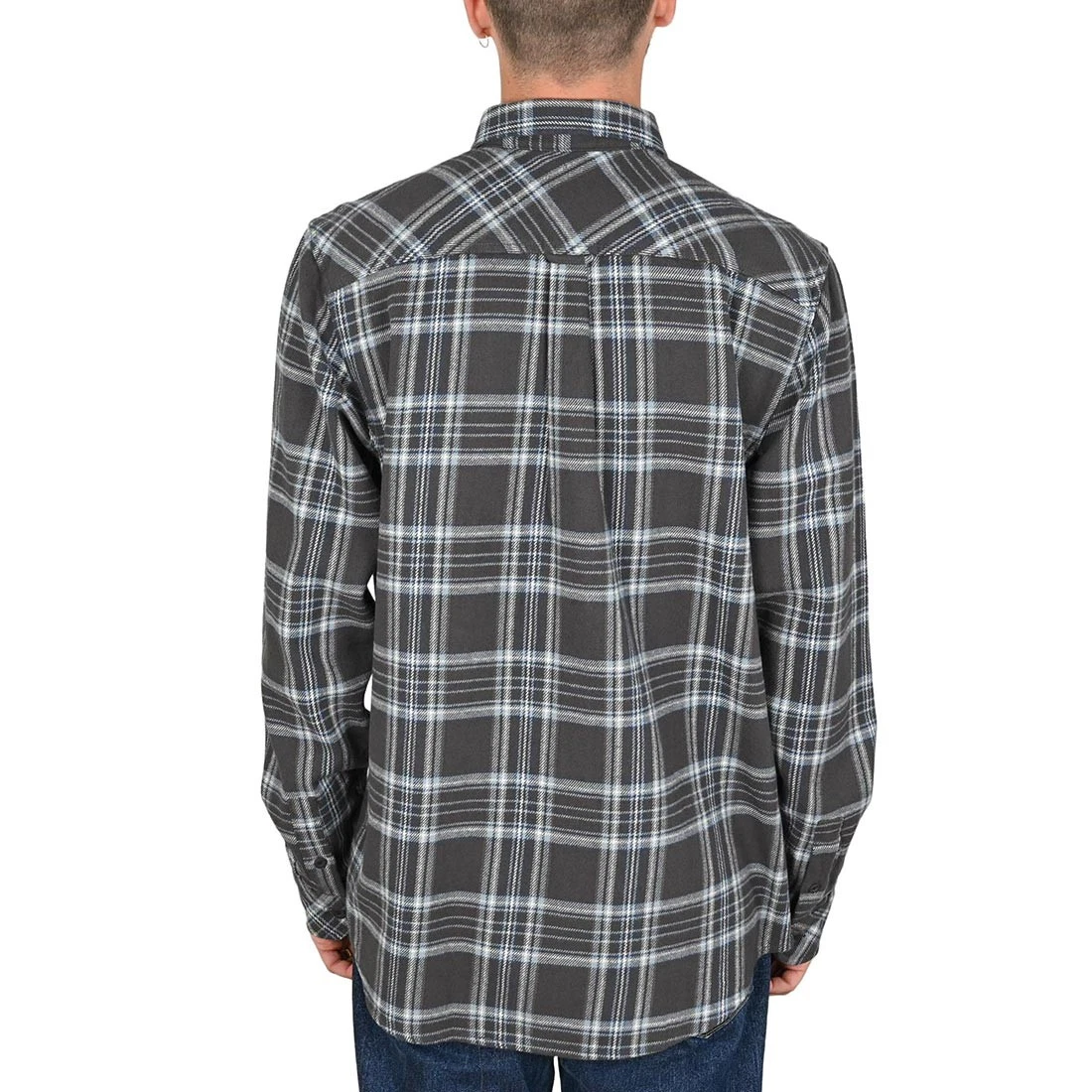 Rip Curl Griffin Camisa de franela de manga larga con botones Negro