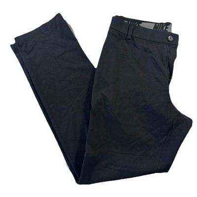 Nike Golf Flat Front Dri-Fit Tech Pants Black  Classic Men 32x32 Essentials Fit
