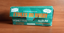 Boite Agéducatifs Etoiles du rugby 1971-72 + 56 pochettes fermées. Non Panini.