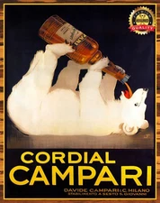 Campari Cordial · Lombardy, Italy - Metal Sign 11 x 14