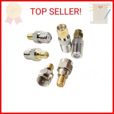 F Type to SMA Male Female Coax Connector Coaxial Adapter 2 Sets 6 Pcs
