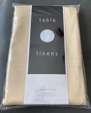 Bardwil 2004 Table Linens Tablecloth 60x102 Rectangle Champagne NEW