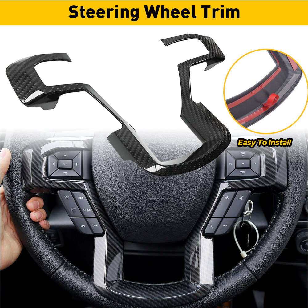 Steering Cover Wheel Interior Trim For Ford Accessories Silver F150 2015-2020 US