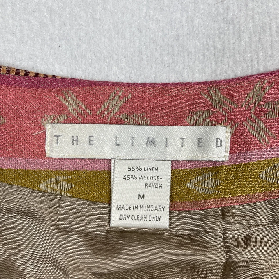 The Limited Skirt Womens Medium Multicolor Linen Wrap Boho Western Tapestry - Image 4 of 4