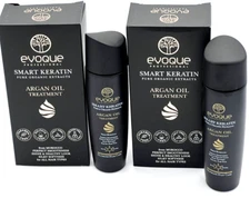EVOQUE SMART KERATIN PURE ORGANIC EXTRACTS ARGAN OIL TREATMENT -2 PACK