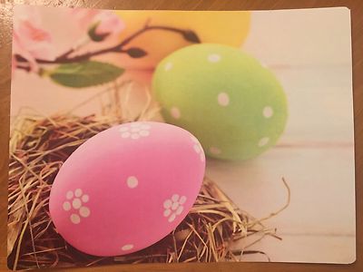 Tin Sign Vintage Metal Easter Eggs