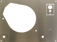 Deckplatte Platte face plate für Thorens TD 145 - 166 Edelstahl mit Beschriftung