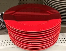 Royal Norfolk Red Dinner Plates 10 1/2”  Set Of 4  "Excellent Condition"
