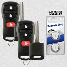 2 For 2004 2005 2006 2007 2008 2009 2010 Nissan Titan Keyless Remote Fob + Key