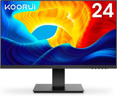Koorui 24N1 Monitor 24'' FHD 1920x1080 IPS HDMI VGA Adaptive Sync 75Hz 5ms