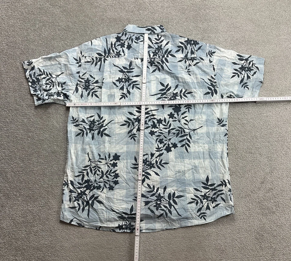 HAWAII Hemd Hawaiishirt Floral XL Magnum Rockabilly Hawaiianer Aloha 19012 Blau - Bild 4 von 4