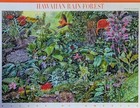 Hawaiian Rain Forest Stamp Sheet, Mint NH, Scott #4474, Ten 44-cent US Stamps — photo 1