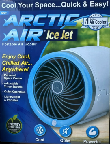 Arctic Air Ice Air Jet Cooler 3 Speed Portable Personal, Adjustable Lightweight