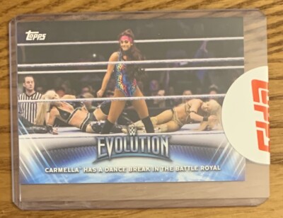 CARMELLA, WWE, 2019 TOPPS ''EVOLUTION'' CARD IN EXCELLENT CONDITION, UNCIRCULATED