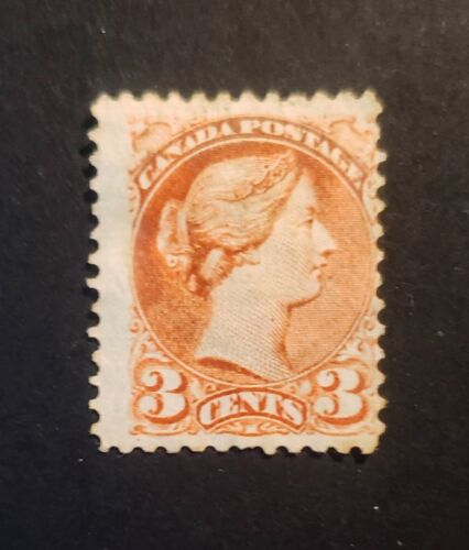 Stamps Canada Mint: Small Queen #37b 3c copper Fine Used - Picture 1 of 1