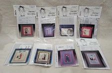 8 Lot Twisted Threads EMERSON QUILLIN DESIGNS Cross Stitch Charts Anchor Floss